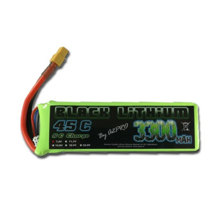 Accu LiPo Black Lithium 3000mAh 45C 2S