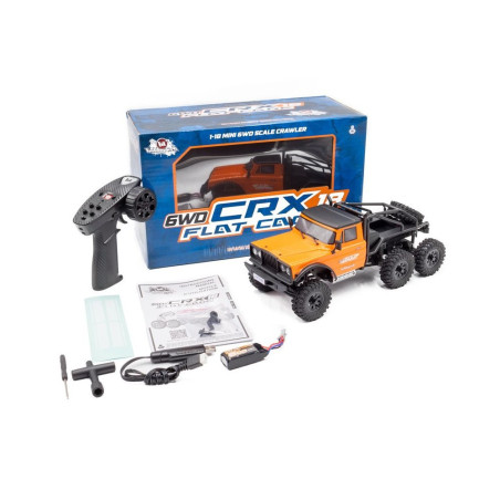 CRX18 FLAT CAGE 6WD ORANGE MINI CRAWLER