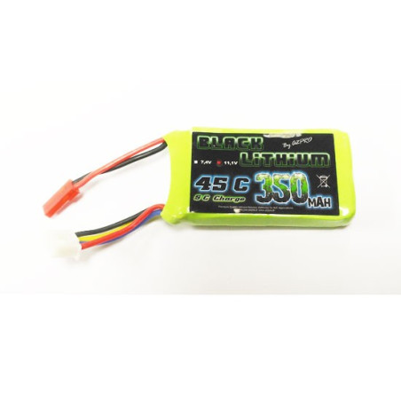 Accu LiPo Black Lithium 350mAh 45C 3S