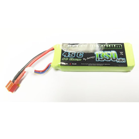 Accu LiPo Black Lithium 1350mAh 45C 3S