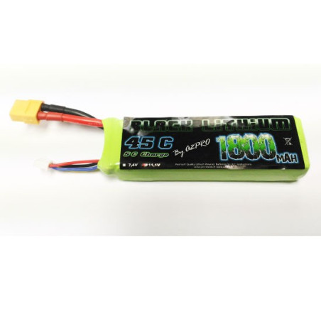 Accu LiPo Black Lithium 1800mAh 45C 3S