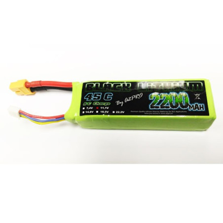 Accu LiPo Black Lithium 2200mAh 45C 3S