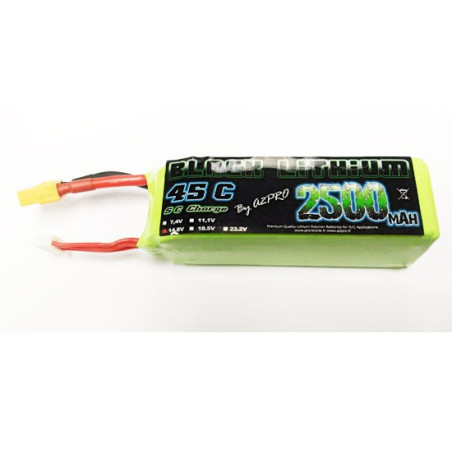 Accu LiPo Black Lithium 2500mAh 45C 4S