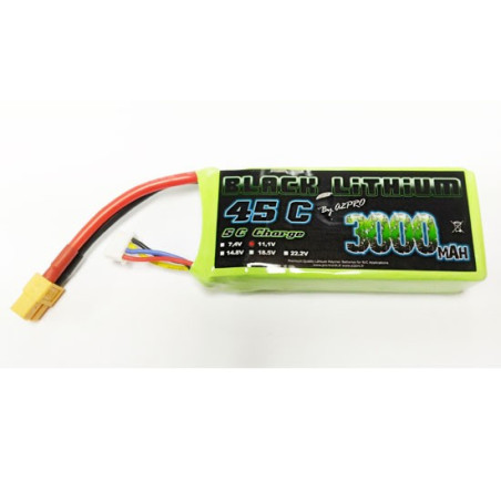 Accu LiPo Black Lithium 3000mAh 45C 3S