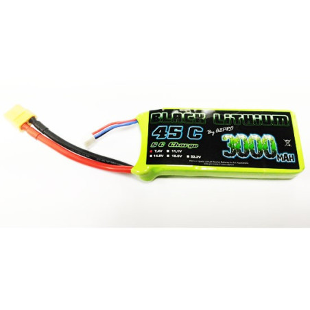 Accu LiPo Black Lithium 3000mAh 45C 2S