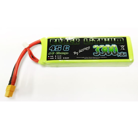 Accu LiPo Black Lithium 3300mAh 45C 4S