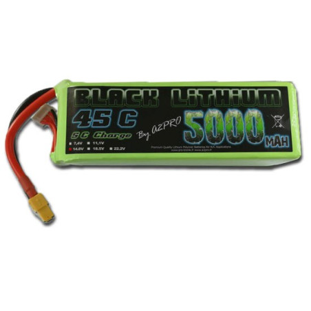 Accu LiPo Black Lithium 5000mAh 45C 4S