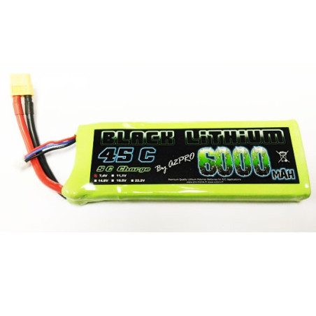 Accu LiPo Black Lithium 6000mAh 45C 2S