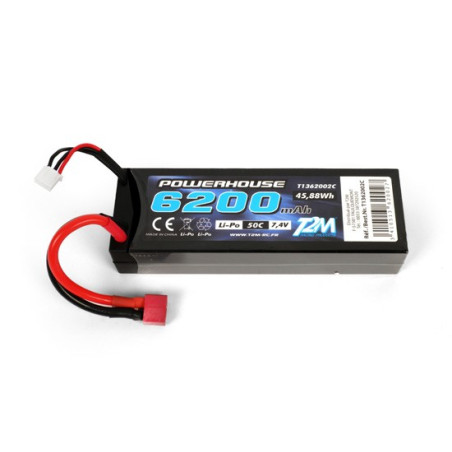 Accu LiPo 2S 7.4V 6200 mAh 50C